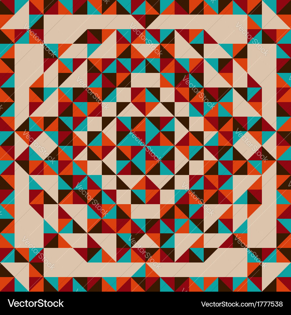 Geometric Triangle Pattern Vector Image