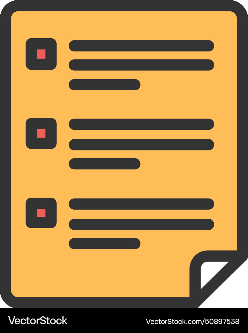 Online task form icon for web and app vector image