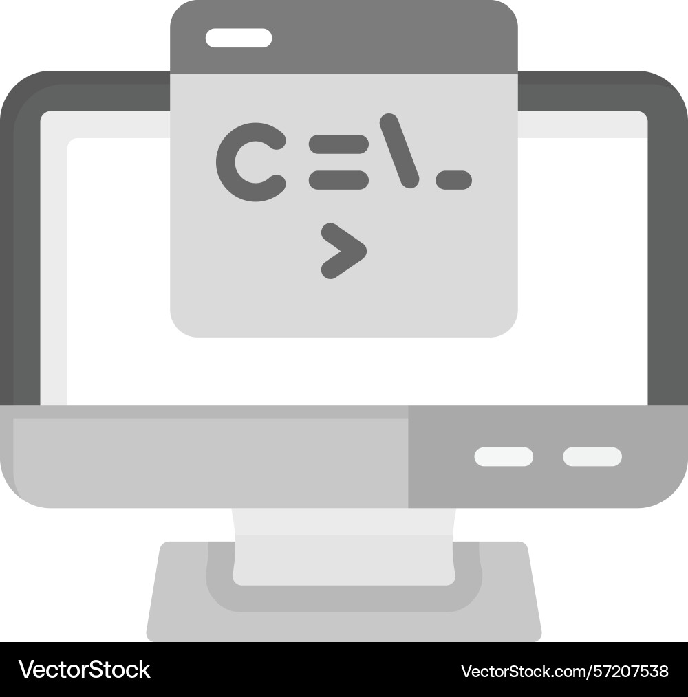 Programming language icon vector image