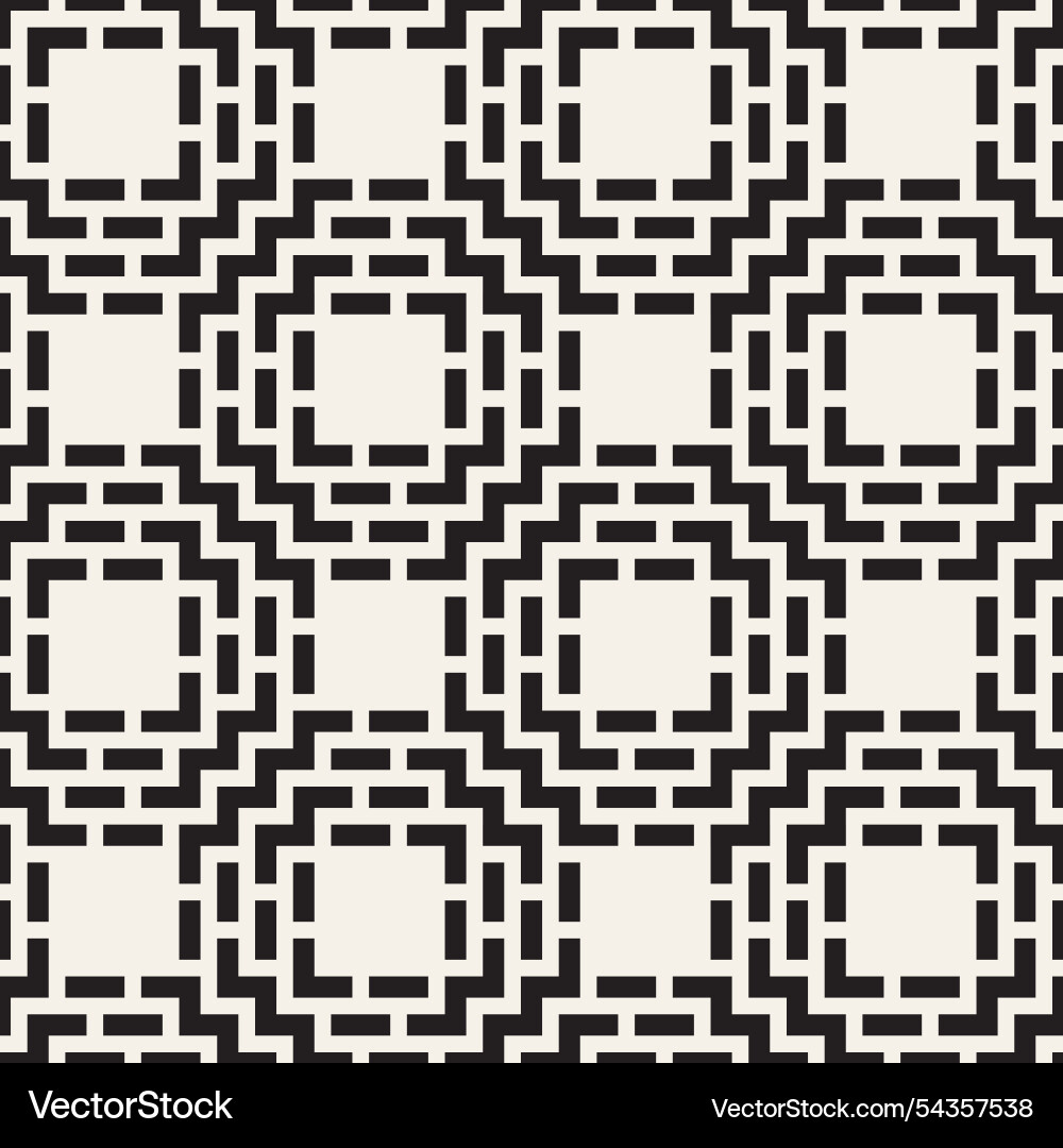 Seamless pattern repeating geometric elements vector image