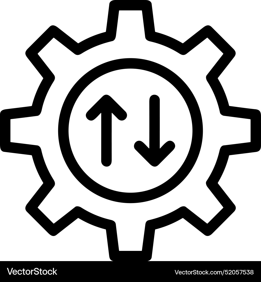 Upload outline icon symbol image Vector Image