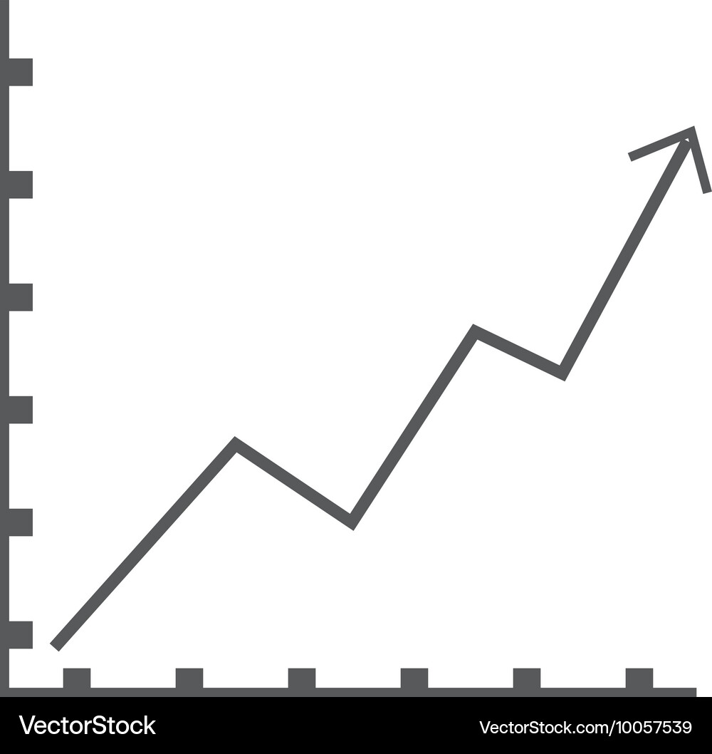 Graph chart icon Vector Image