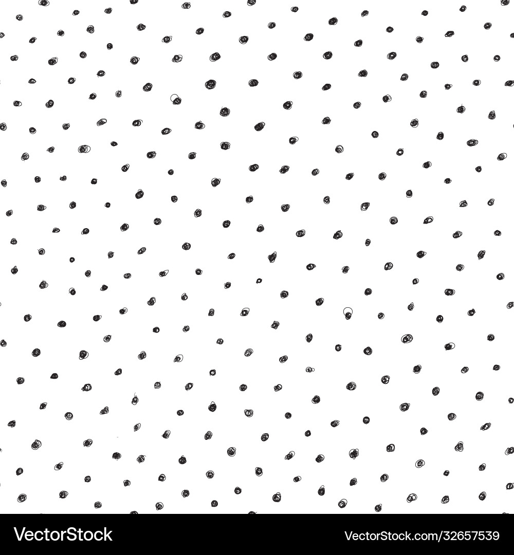 Scribble pattern seamless dots background black Scribble pattern seamless dots background black vector image