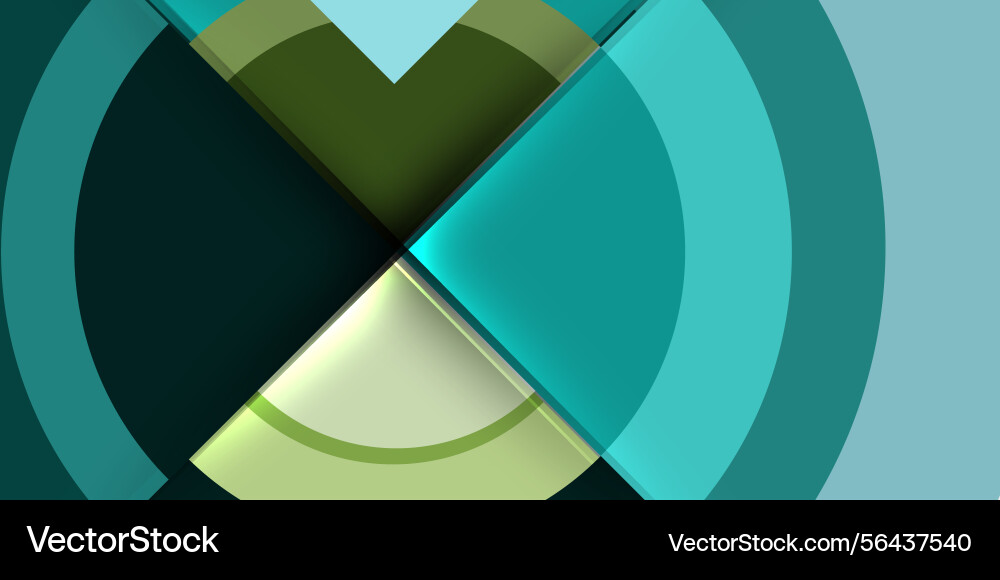 Abstract circles overlap creating dynamic shapes Vector Image