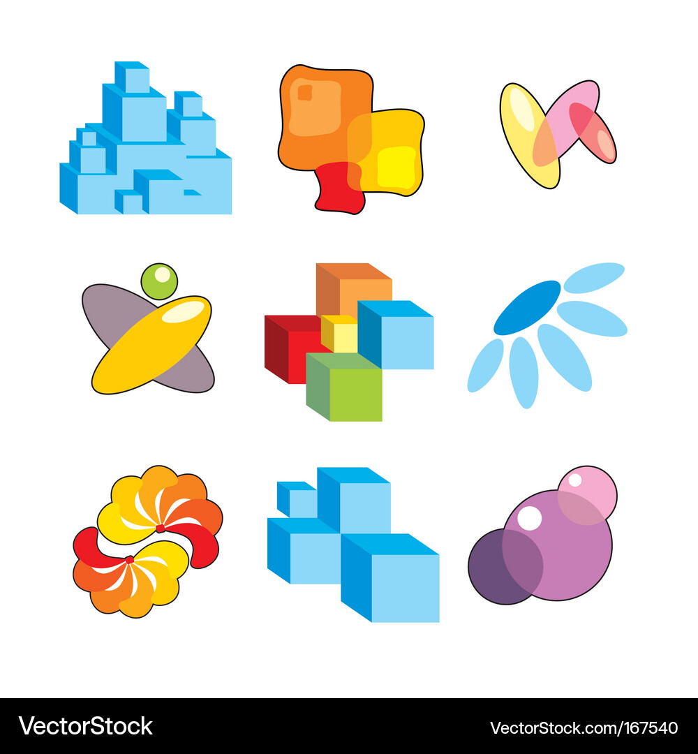 Set of design elements Vector Image