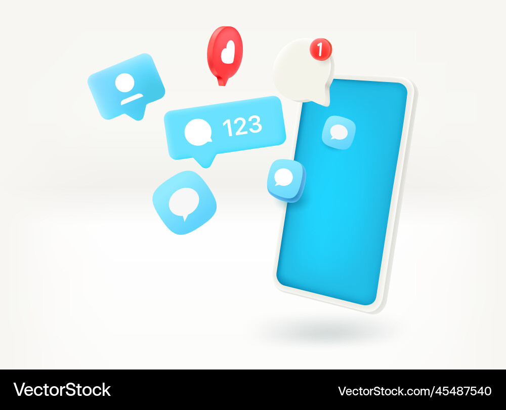Using social media network communication via vector image