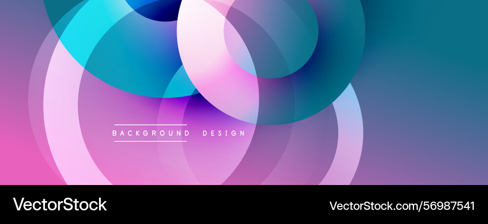 Abstract colorful circles overlap creating Abstract colorful circles overlap creating Vector Image