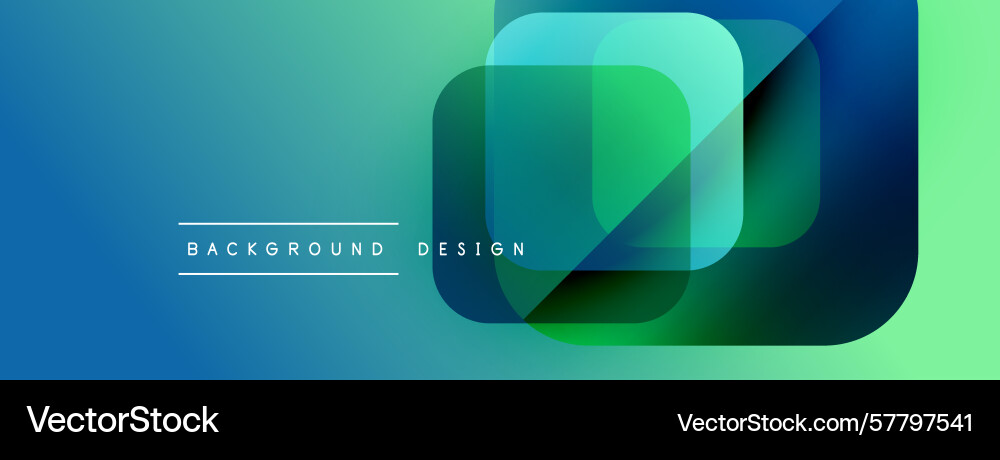 Abstract geometric shapes overlap creating Vector Image