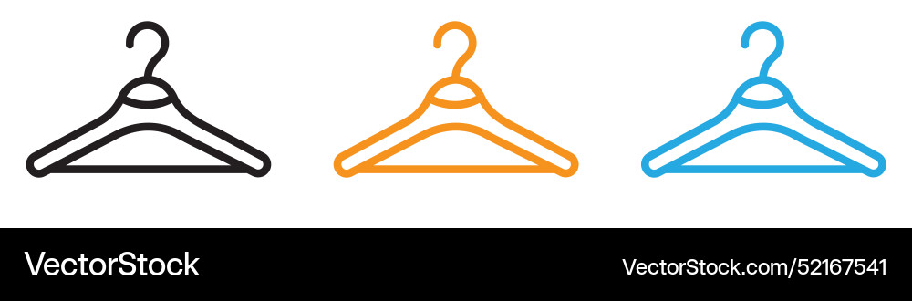 Hanger icon logo set collection for web app ui Hanger icon logo set collection for web app ui Vector Image