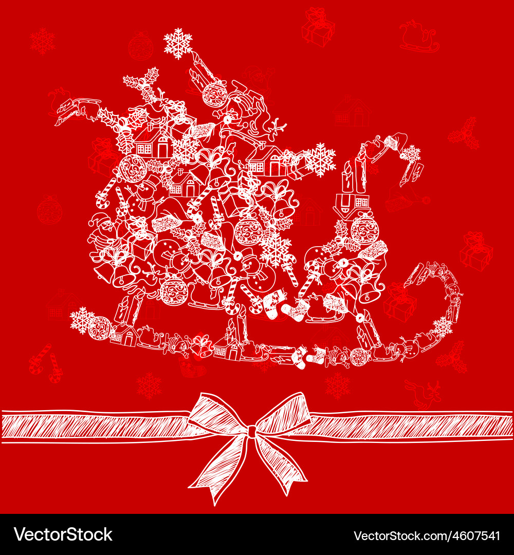 Sleigh Royalty Free Vector Image - VectorStock