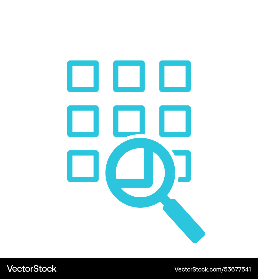 Thumbnail view icon retrospetive picture display Thumbnail view icon retrospetive picture display vector image