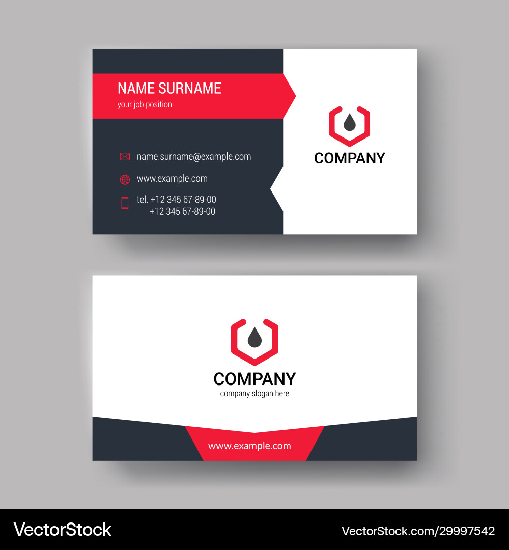 Business cards design set vector image
