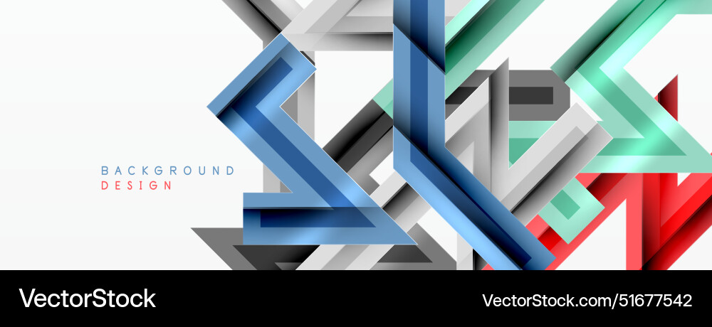 Line zig zag dynamic geometric abstract background vector image
