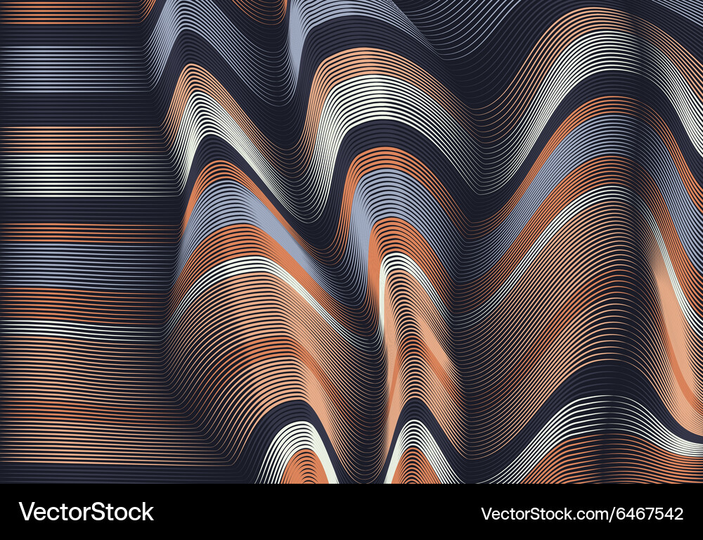 Moving colorful lines of abstract background Vector Image