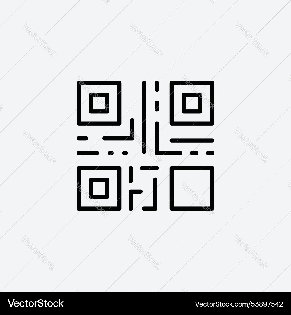 Qr code icon set Vector Image