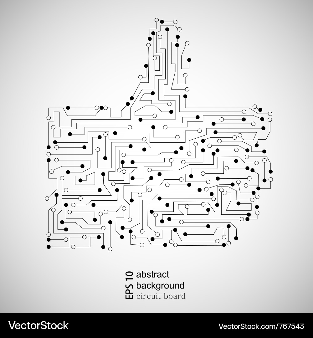 Abstract Circuit Board Background vector image