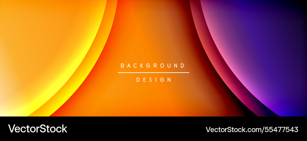 Bright rainbow style color gradient with curve Bright rainbow style color gradient with curve vector image