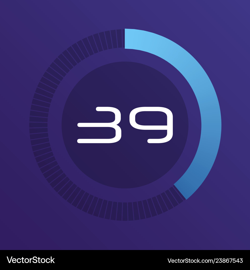 Circular Interval Timer Charts vector image