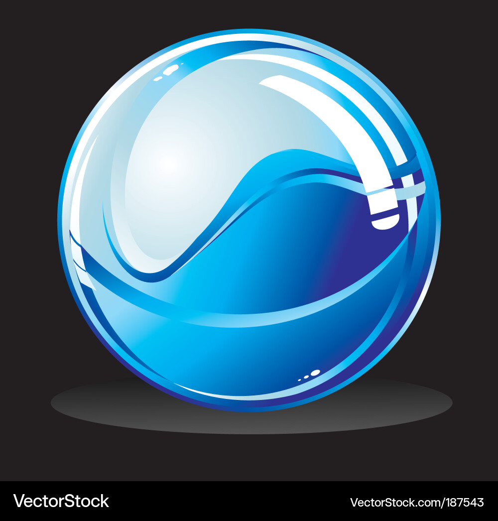 Glossy Sphere Reflection Vector Image