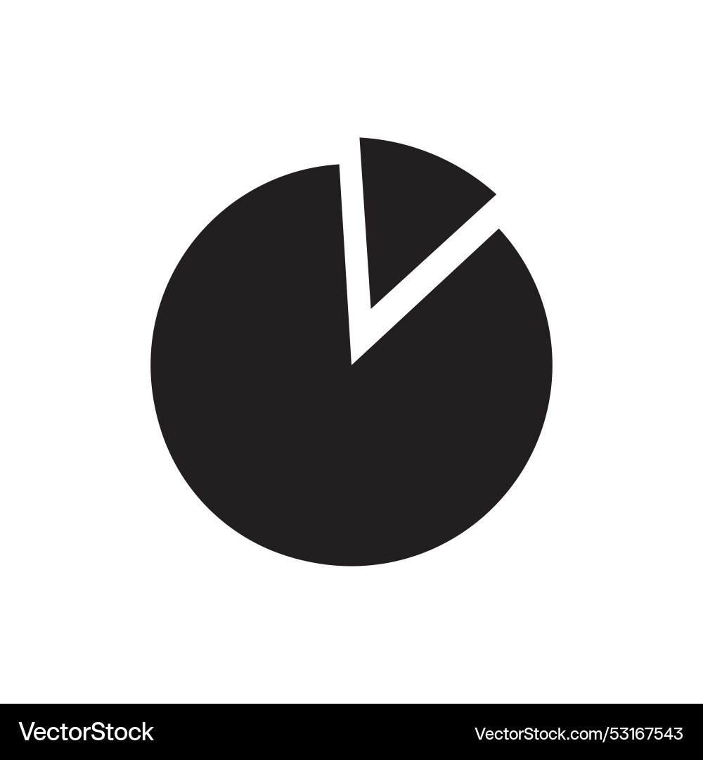 Pie chart icon data analysis symbol circular Pie chart icon data analysis symbol circular vector image