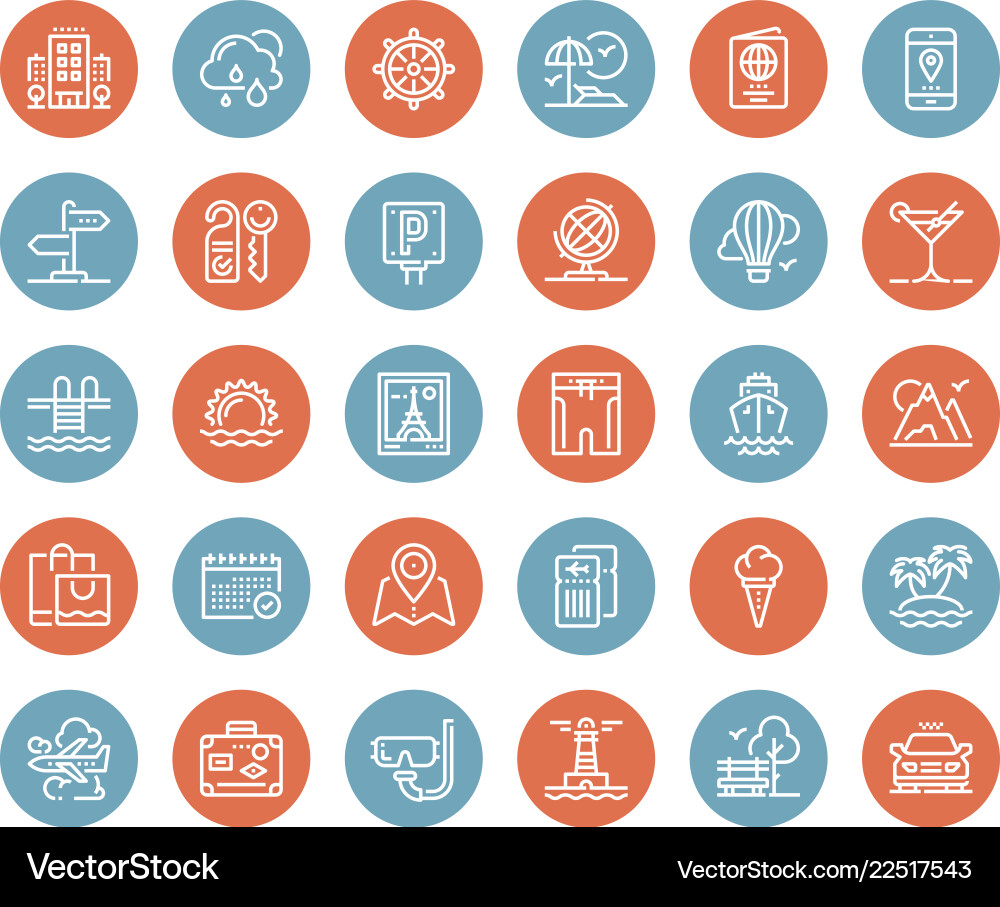 Travel and vacation Royalty Free Vector Image - VectorStock