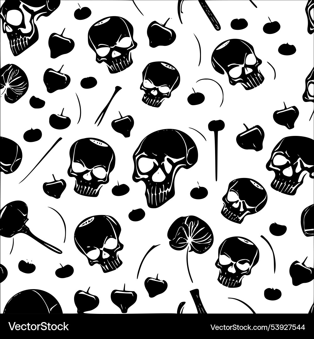 Skeleton abstract pattern seamless vector image