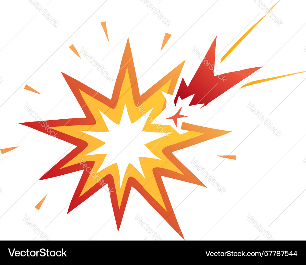Star burst explosion effect design generative ai vector image