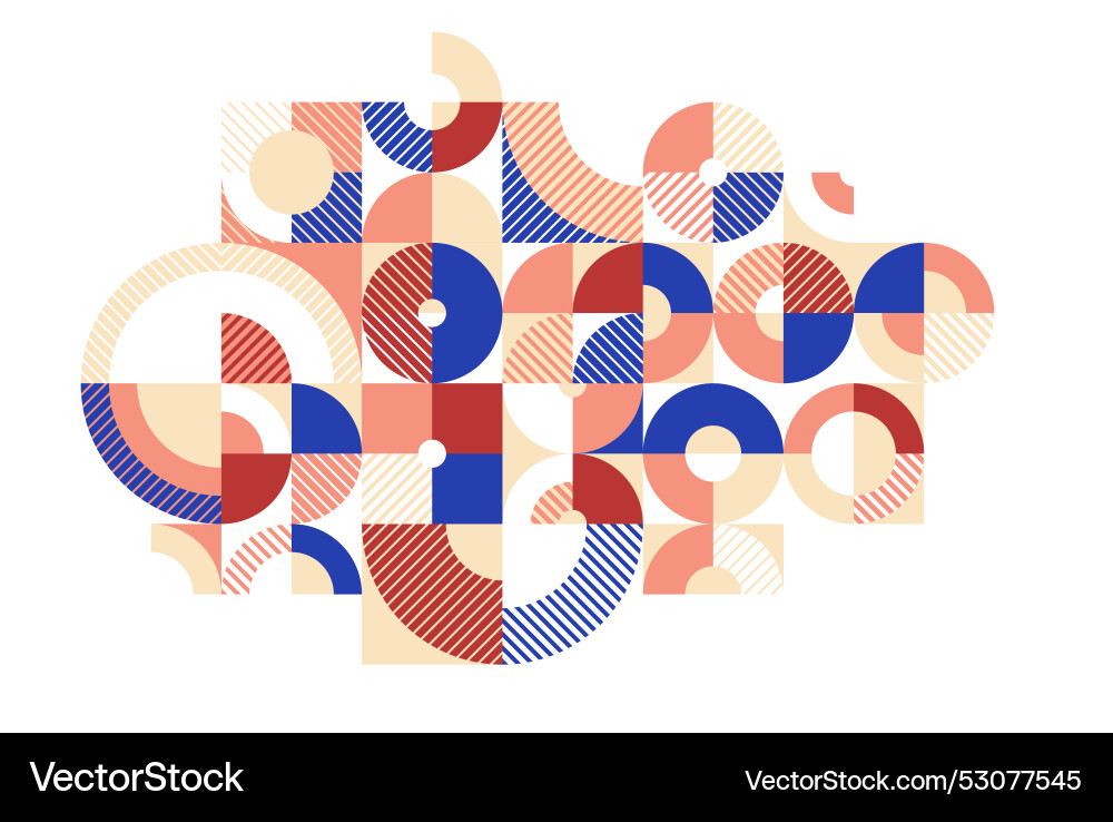 Abstract geometric background modular tiling Abstract geometric background modular tiling vector image