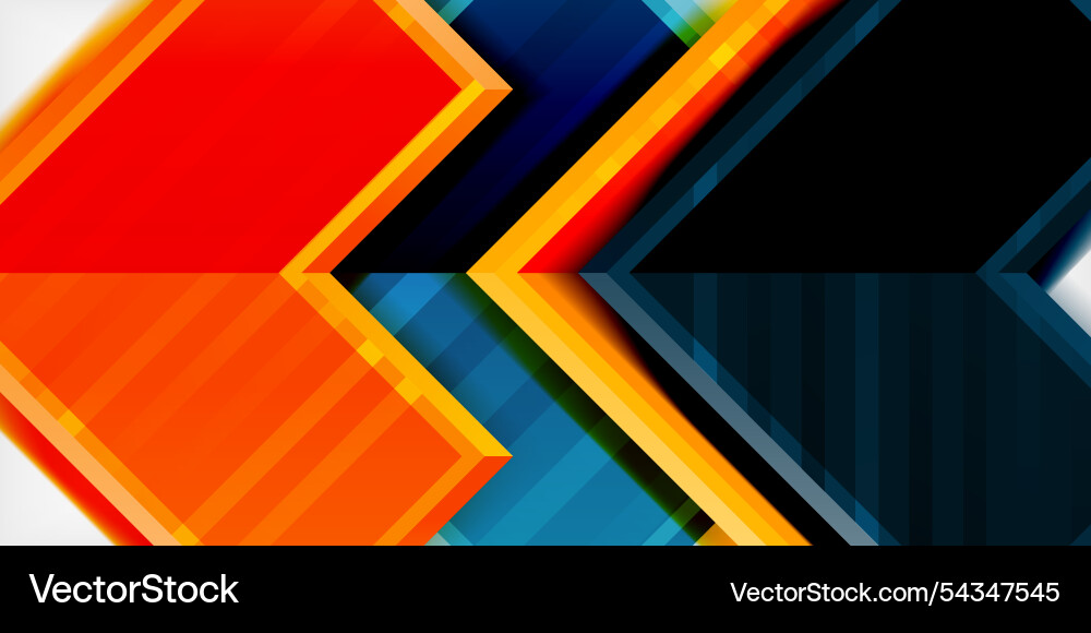 Arrow symbols created with 3d effects and line Arrow symbols created with 3d effects and line vector image