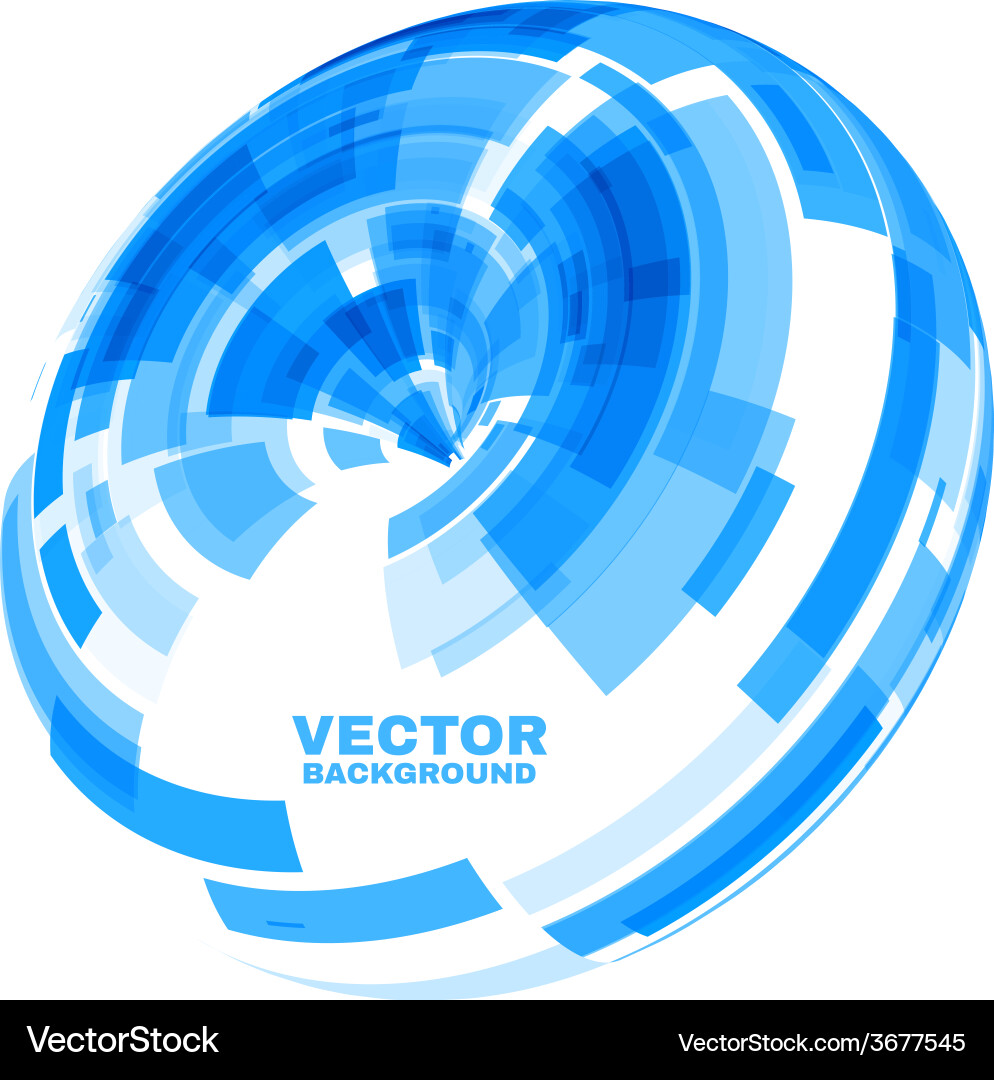 Dynamic Tech Curve Background vector image