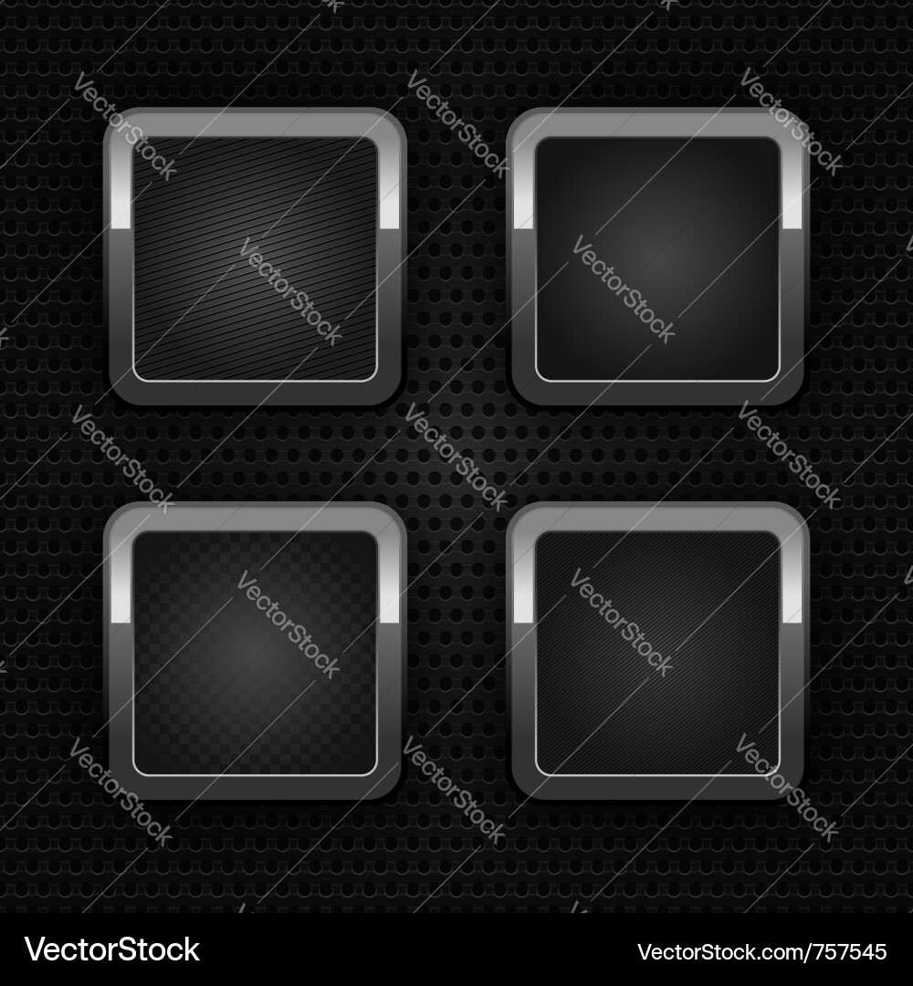 Metal Grid Buttons Vector Image