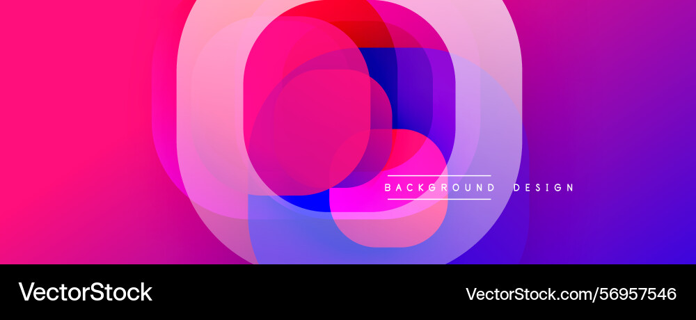 Abstract vibrant circles overlap creating dynamic Abstract vibrant circles overlap creating dynamic vector image
