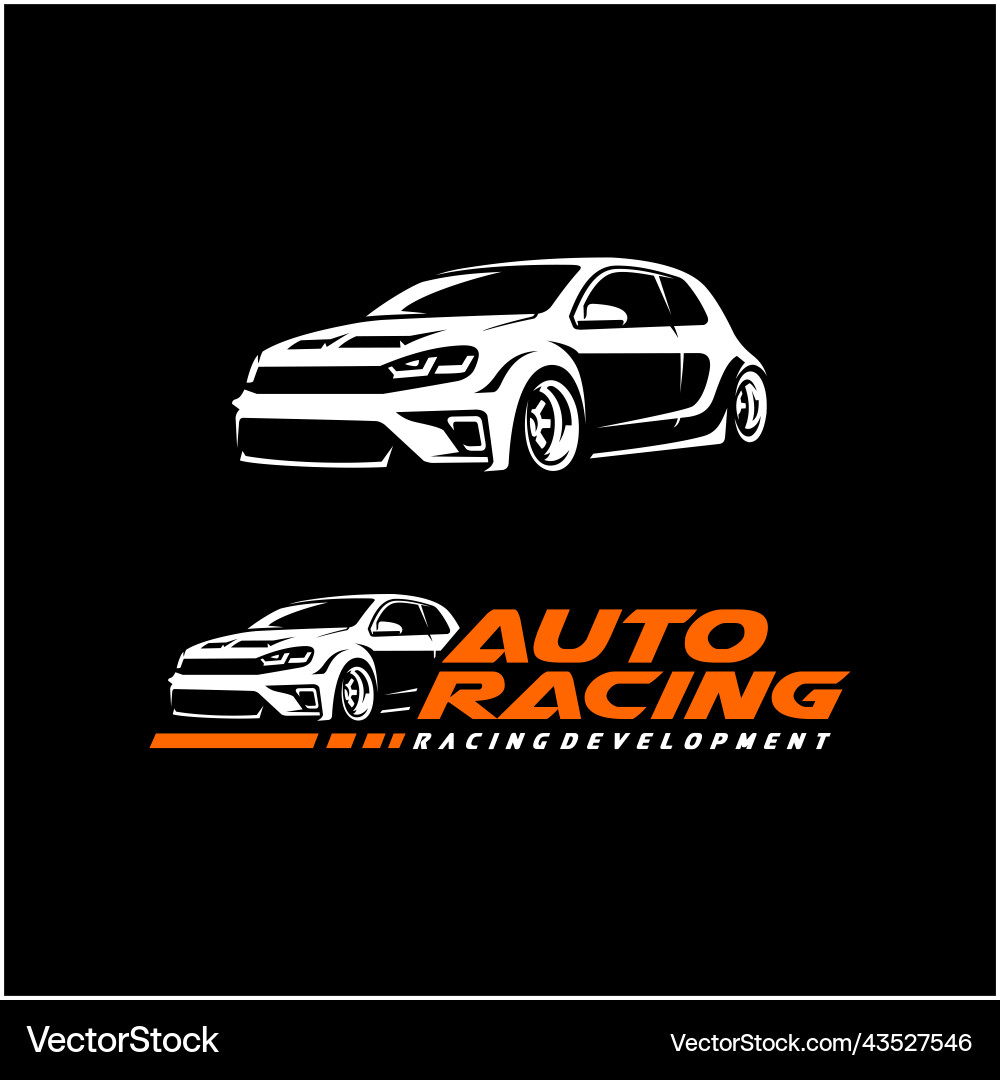 Auto Logo Konzept fertig gemacht Auto Logo Konzept fertig gemacht vektorbild