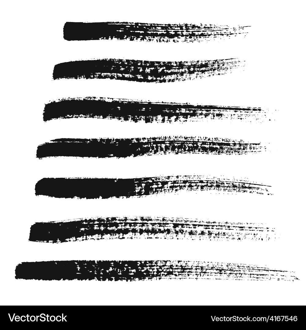 Brush strokes Royalty Free Vector Image - VectorStock