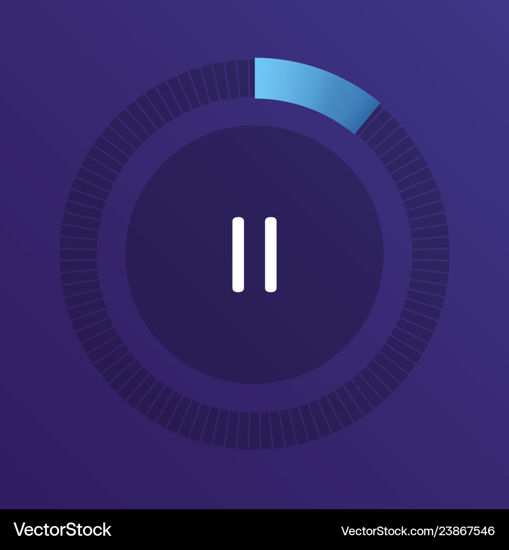 Circular interval timer Circular interval timer vector image