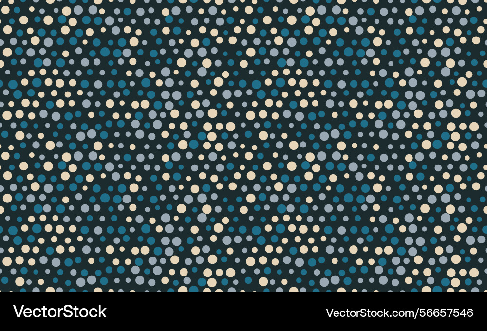 Dotted pattern with colorful geometric circles Vector Image