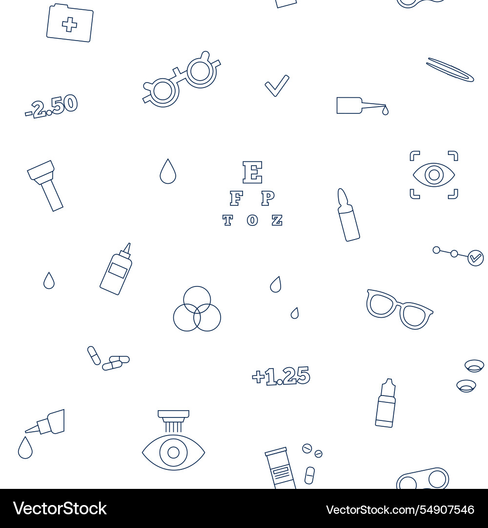 Eyesight examination pattern Eyesight examination pattern vector image