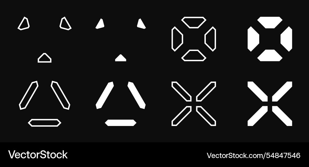 Gui elements in cyberpunk and dystopian Gui elements in cyberpunk and dystopian vector image
