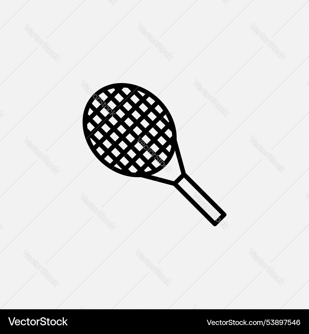 Racket icon set Vector Image