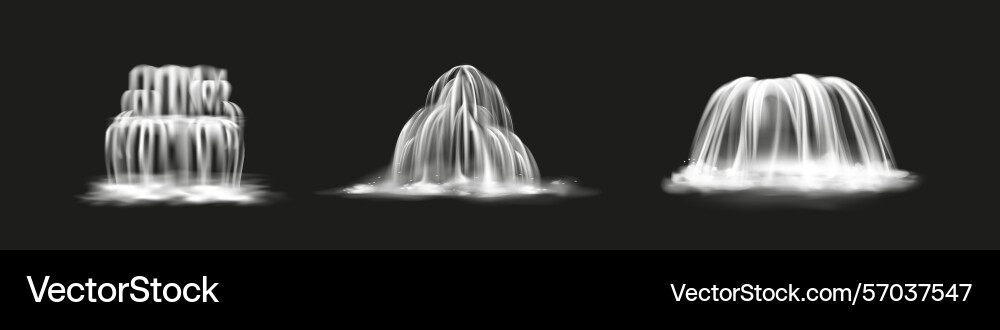 Set of transparent different clouds Set of transparent different clouds vector image