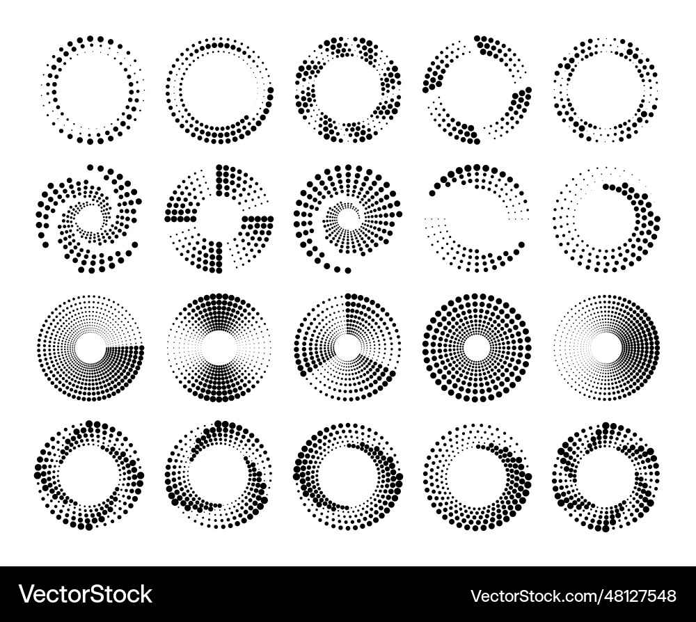 Dynamic Speed Circles - Dat Pattern vector image