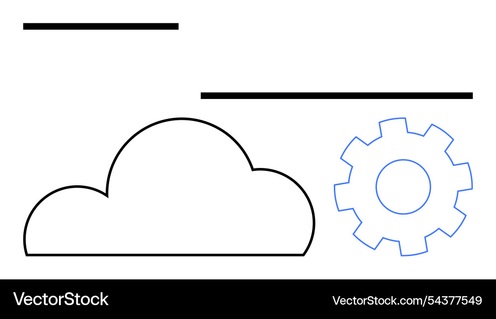 Cloud computing and technology integration Cloud computing and technology integration vector image