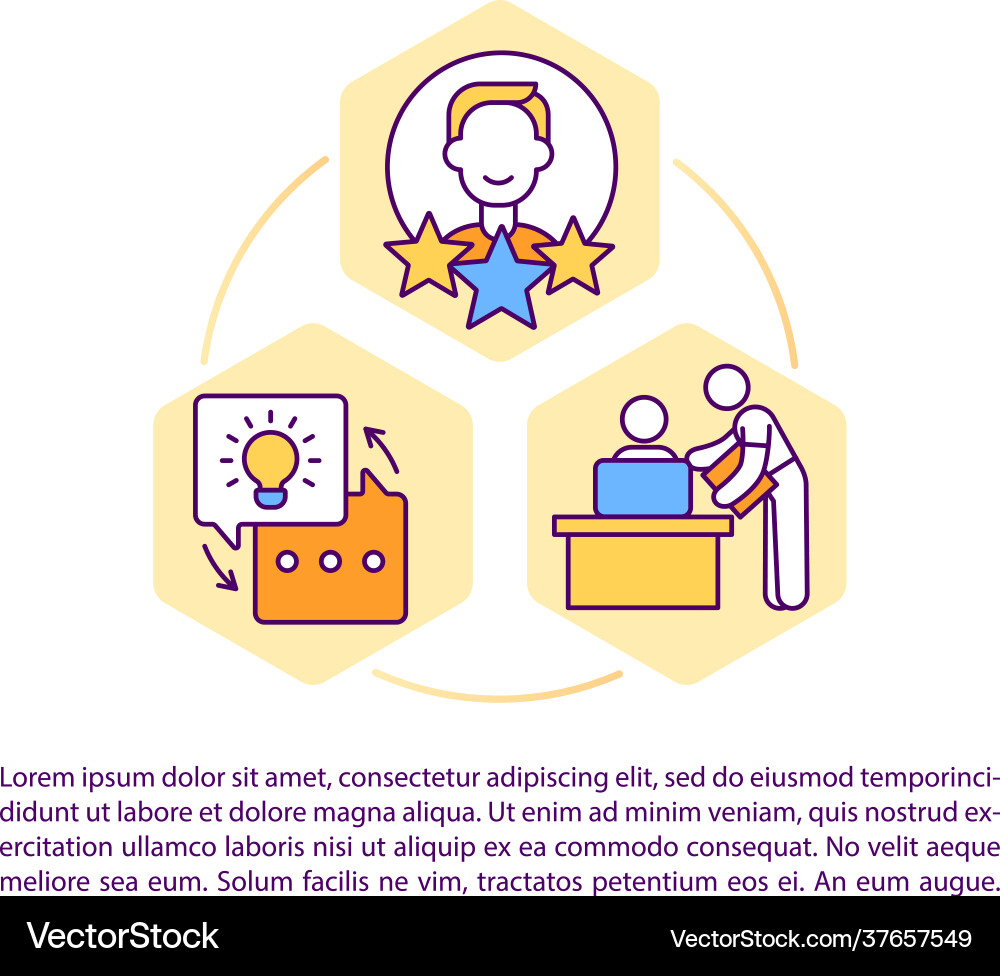 Communicate with professionals concept line icons vector image