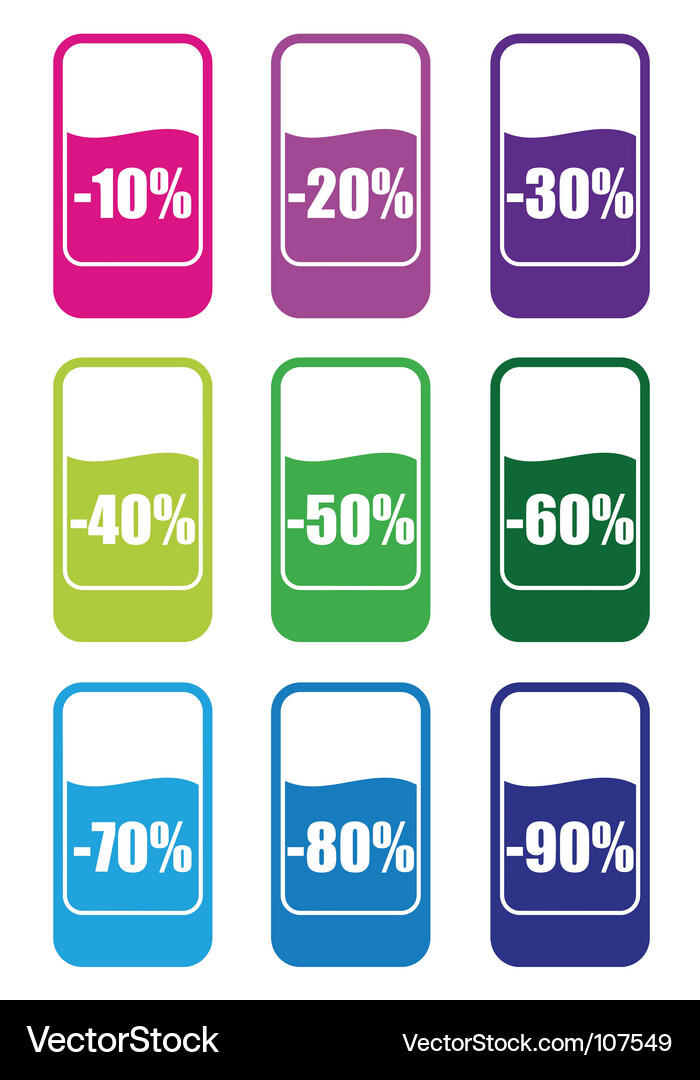 Sale icons Vector Image
