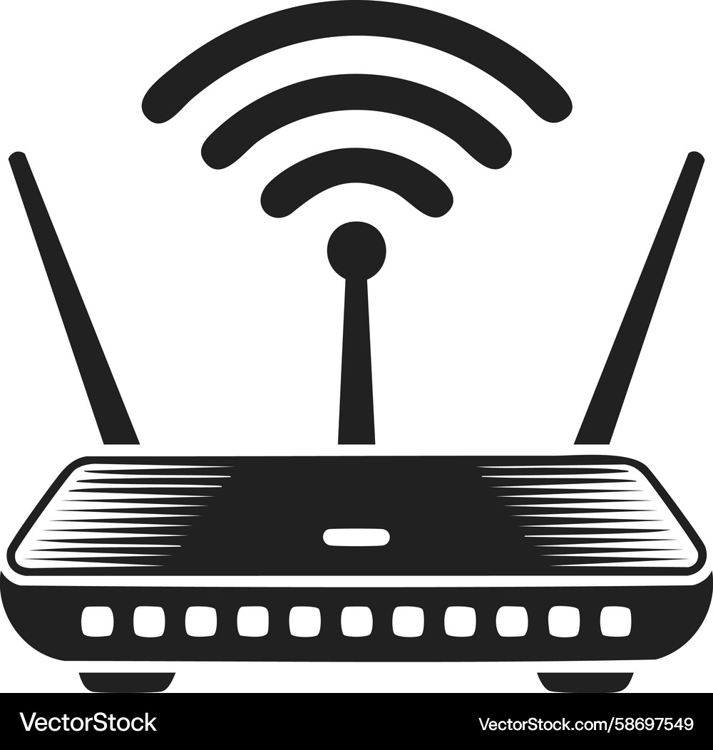 Wifi router internet device wireless Wifi router internet device wireless Vector Image