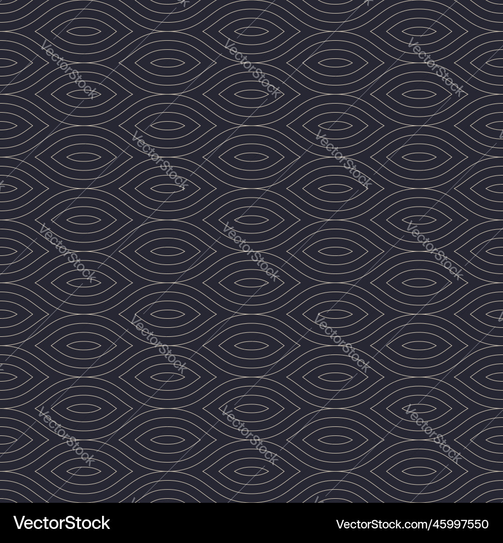 Art deco scale outline seamless pattern luxury Art deco scale outline seamless pattern luxury vector image