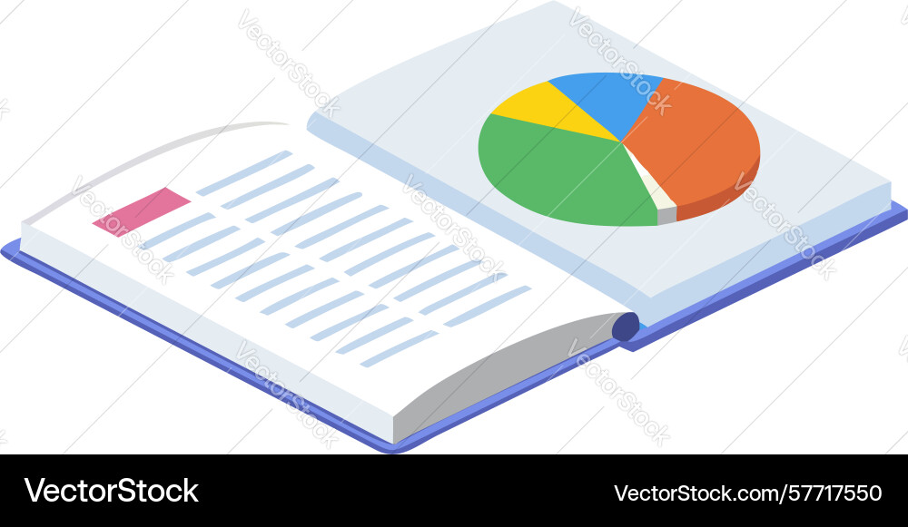 Data distribution in open book design generative vector image