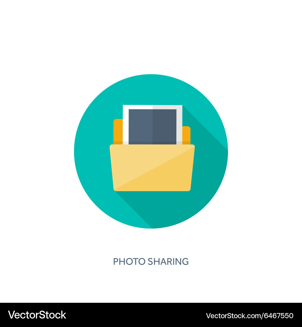 Flat background with envelope vector image