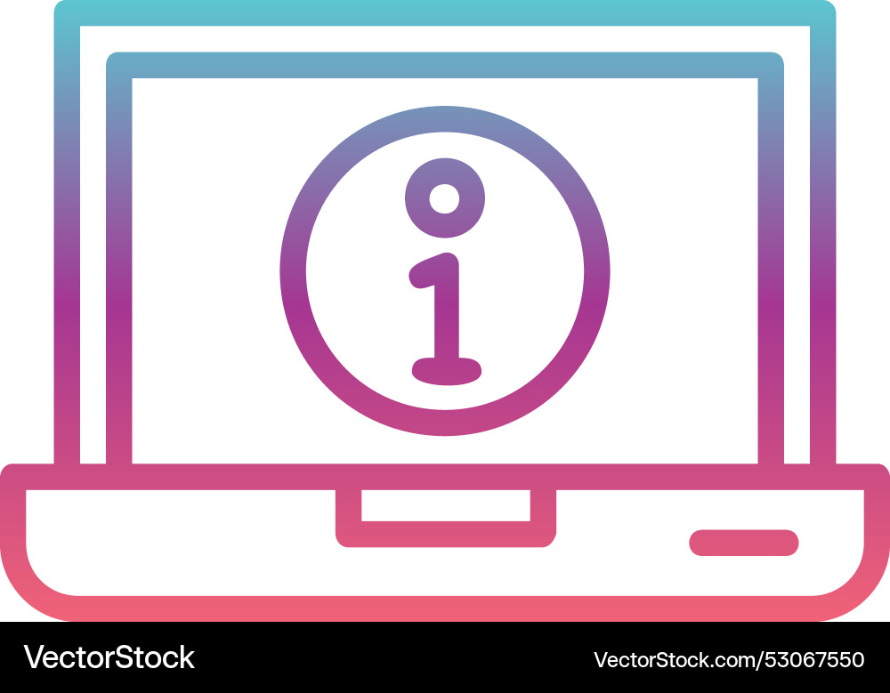 Information line gradient design Vector Image