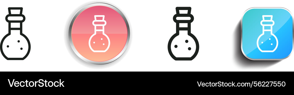 Lotion icon thin linear regular and button style vector image